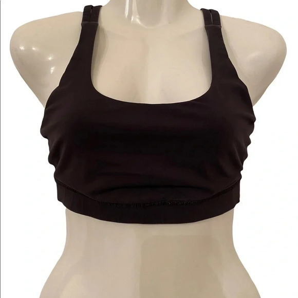 Lululemon Black Criss Cross Back Sports Bra - Picture 1 of 5